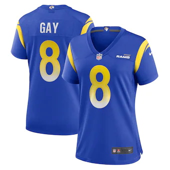 womens nike matt gay royal los angeles rams game jersey_pi4